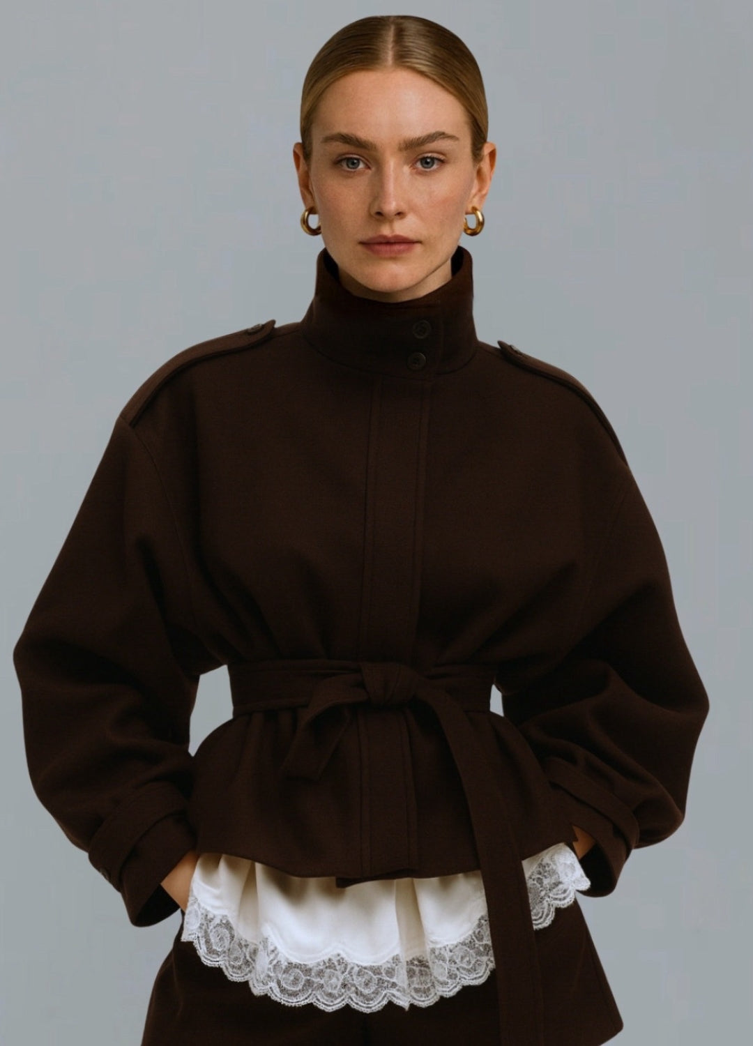 The Belted Wool Blend Coat (Pre-Order)
