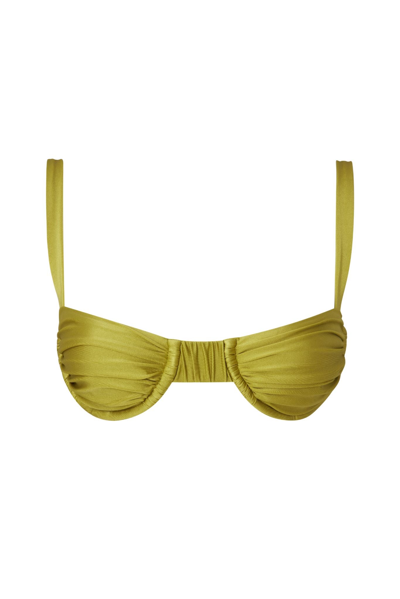 Noemi Balconette Bikini Top - Lustrous Pistachio