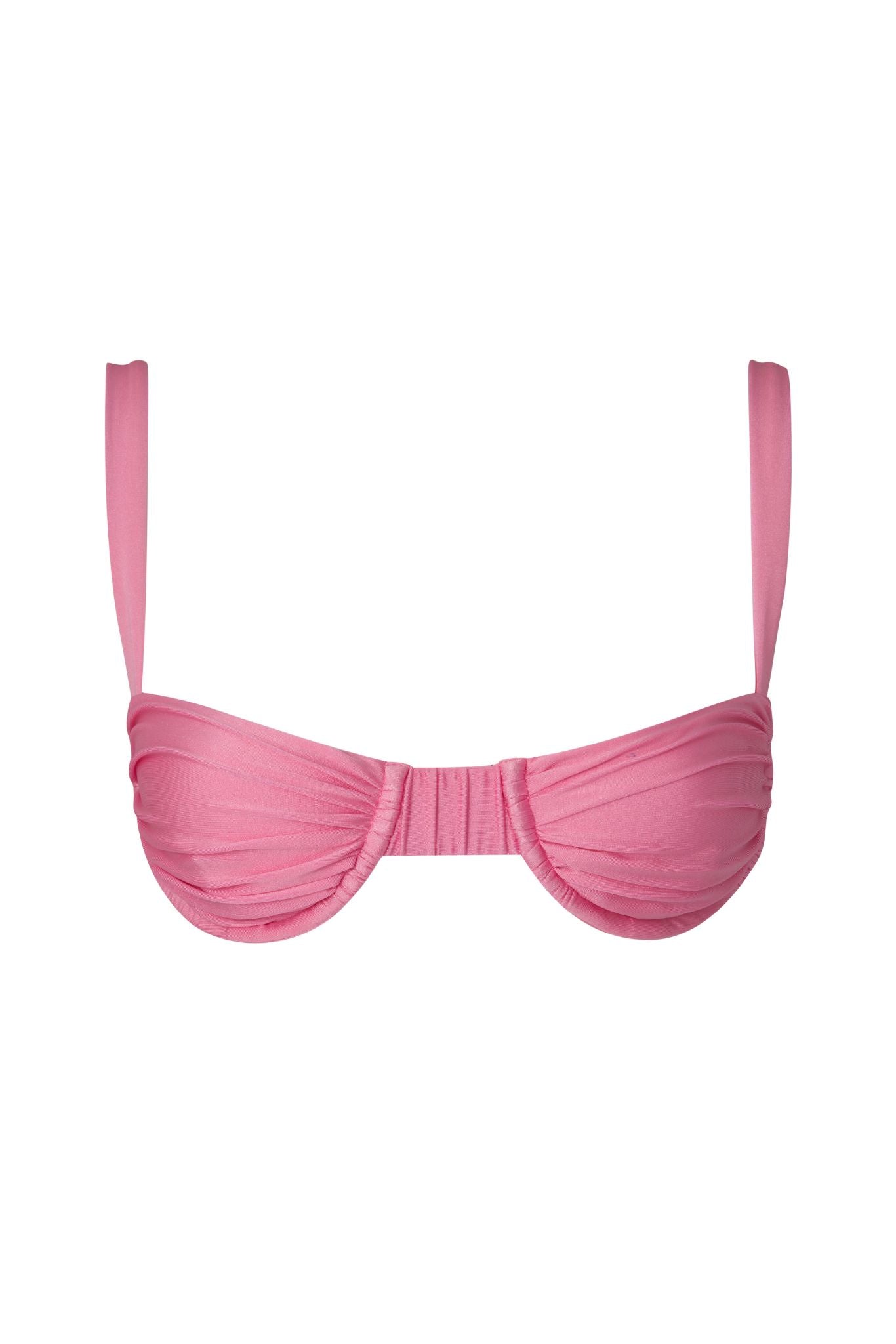 Noemi Balconette Bikini Top - Lustrous Rose Pink