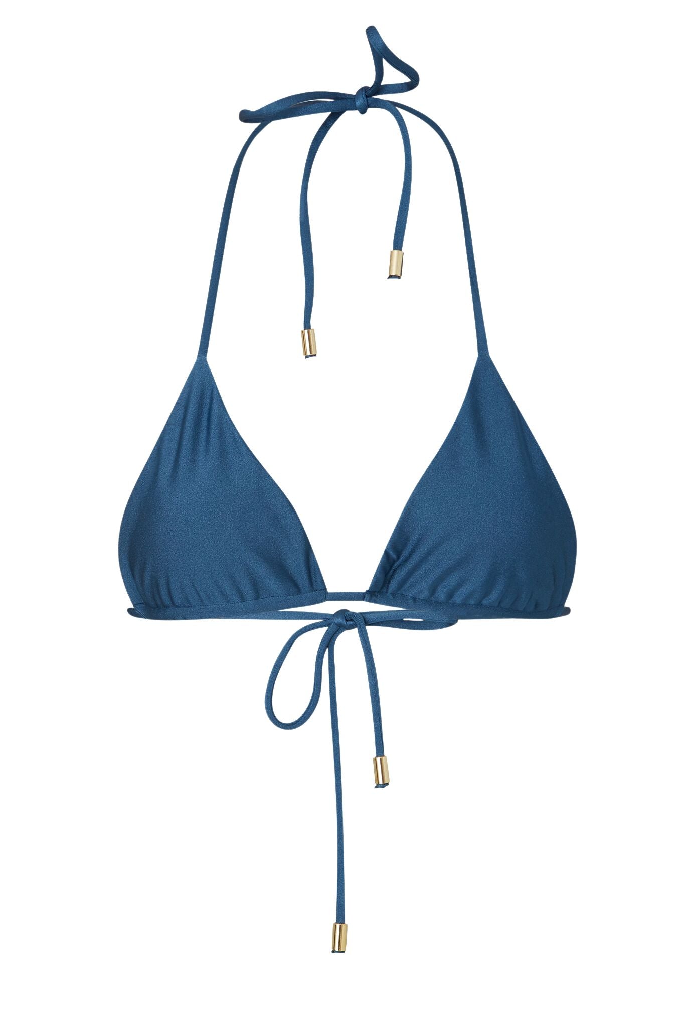 Bella Triangle Bikini Top - Lustrous Deep Blue